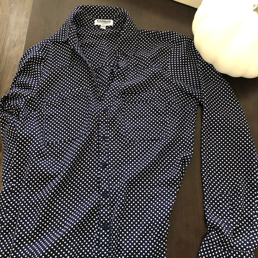 Express slim fit button down